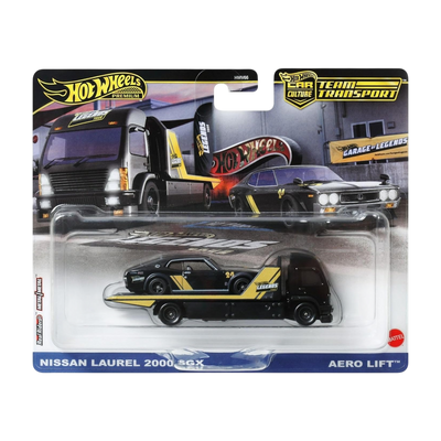Hot Wheels Premium Team Transport Nissan Laurel 2000 SGX & Aero Lift