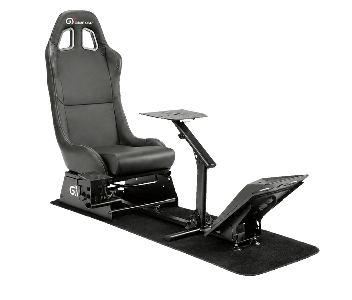 GY Game Seat Racing Simulator Cockpit with Adjustable Racing Seat & Metal Frame for PS5, PS4, Xbox Series X/S and PC