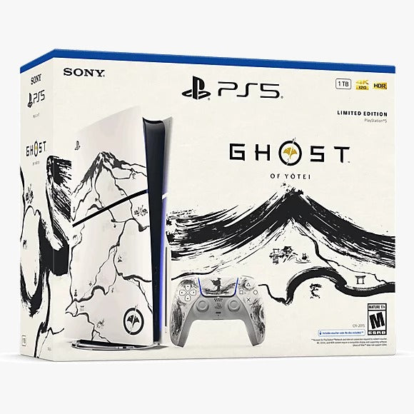 Sony PS5 Imported Slim Disc 1 tb Ghost of Yotei Limited Edition