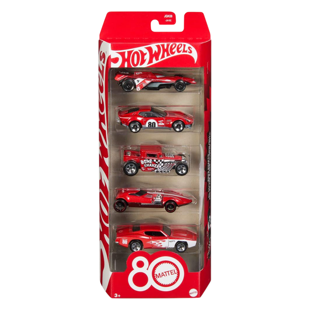 Hot Wheel 80 Mattel Pack of 5
