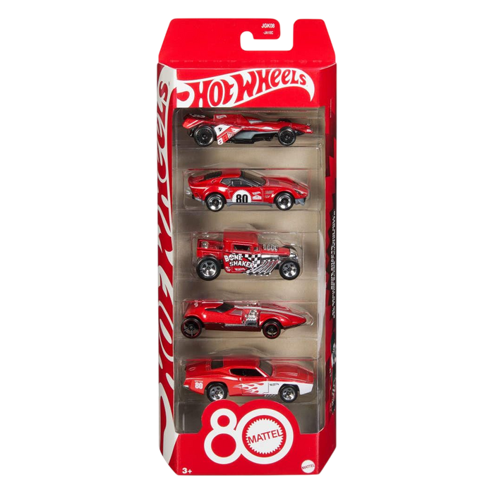 Hot Wheel 80 Mattel Pack of 5