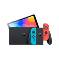 Nintendo Switch OLED Red and Blue view 2