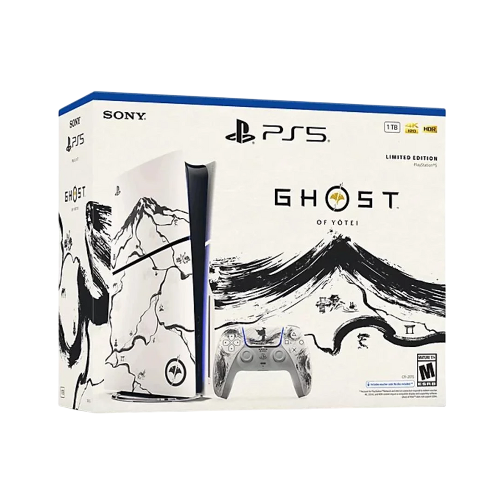 Sony PS5 Imported Slim Disc 1 tb Ghost of Yotei Limited Edition